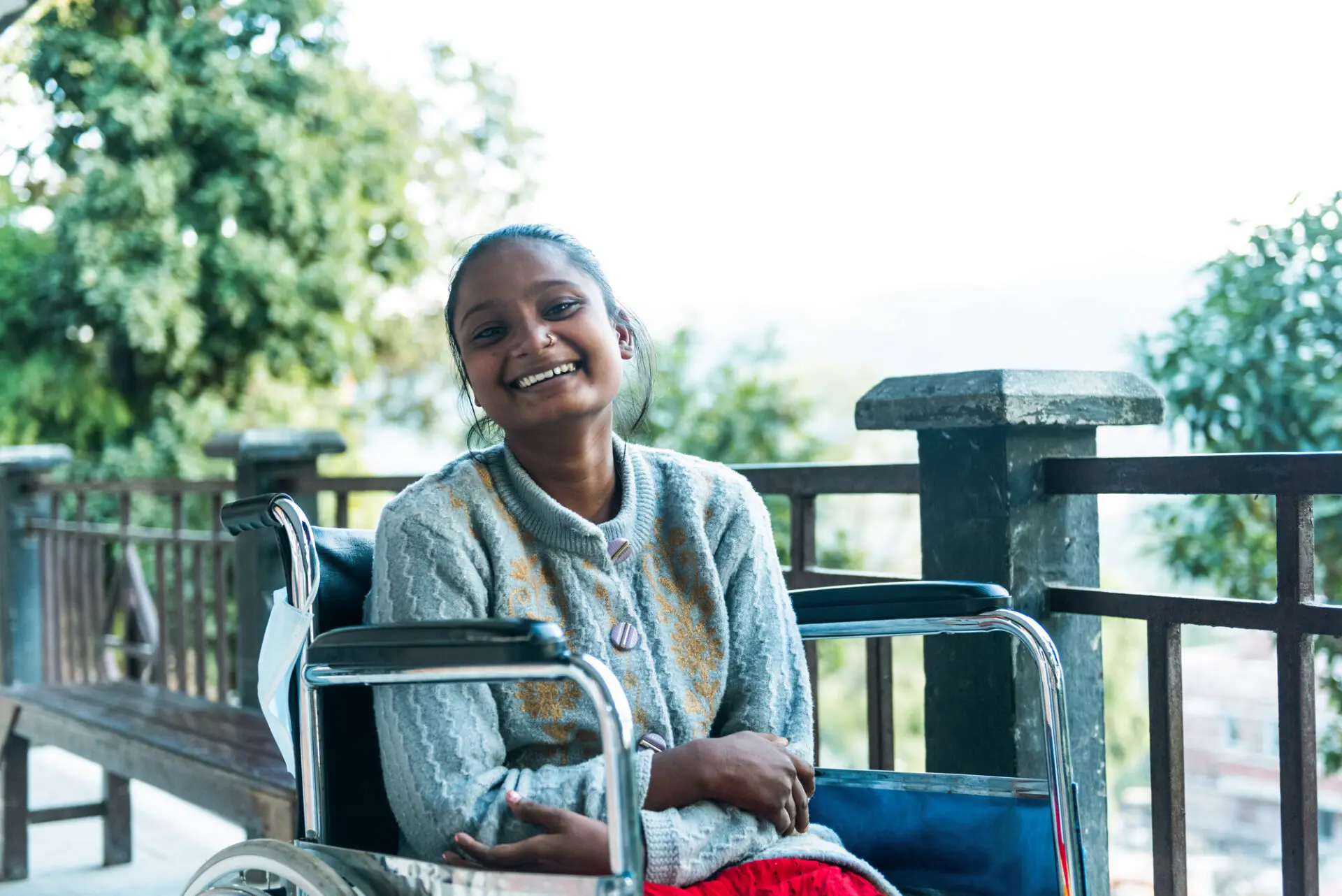 Shakti im Spital in Anandaban (Bild: ).