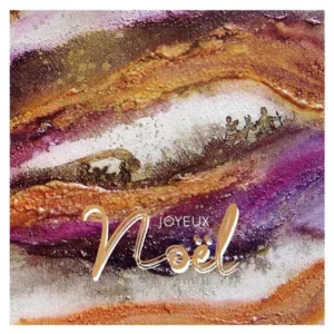 Carte « En chemin », technique mixte sur toile, de Marianne Sommer