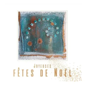 Carte « Le secret de Noël», technique mixte sur toile, de Marianne Sommer